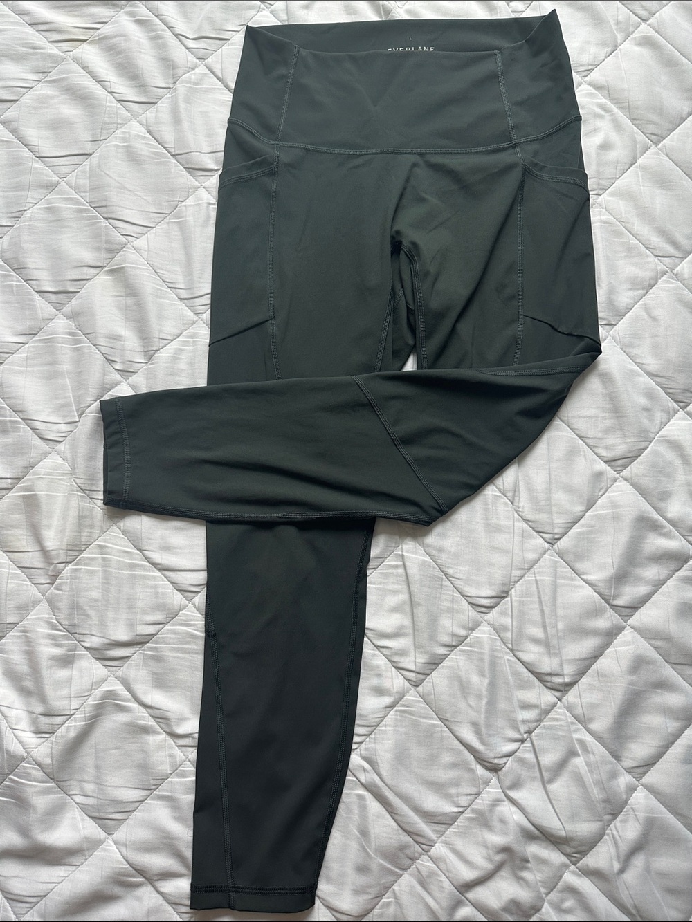Everlane Dark Green Leggings with Pockets